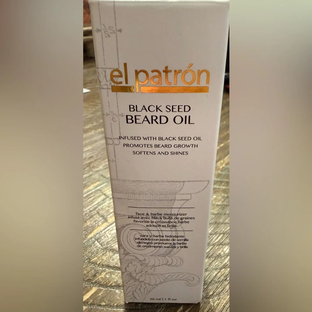 SOLD El Patron Black Seed Beard Oil 30ml 1oz - Picture 1 of 3